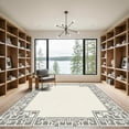 thumbnail image 2 of ODIKA 3x5 Machine Washable Non-Slip Area Rug, Geometric Beige High Traffic Rug with Pad, Beige, 1043773, 2 of 8