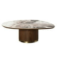 thumbnail image 4 of ACME Willene Contemporary Wood Coffee Table with Ceramic Top in Walnut, 4 of 6