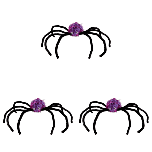 Diadema Araña Con Halloween para Niñas Y Mujeres () Púrpura