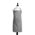 thumbnail image 6 of CC Home Furnishings Unisex Cotton Kitchen Chef Apron - 38" - Gray, 6 of 8