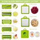 thumbnail image 3 of Cortador de Frutas y Verduras 14 pzs de ACero Inoxidable y Plastico, Rebanador de Vegetales para Cocina Tazon 1.5L, 3 of 9
