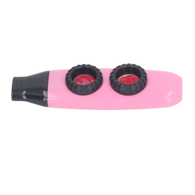 Flauta Kazoo De Doble Orificio, Instrumento De Flauta ABS, Instrumento De Viento Musical Ajustable Con Diafragma Circular Para Acampar Y Hacer Senderismo