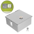 thumbnail image 4 of Shisuyan Electric Plug Cover Electrical Box Stainless Steel Splashproof Safety Cover For Office Use 1Set, 4 of 9