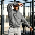 thumbnail image 6 of Vxararl Mens Zip Up Sweatshirt Lightweight Fleece Jacket Versatile - Business, Fall, Winter, Spring Jacket Lightweight Fleece Full Zip no Hood Athletic Jacket Fleece Jacket Men Light Gray XL, 6 of 6