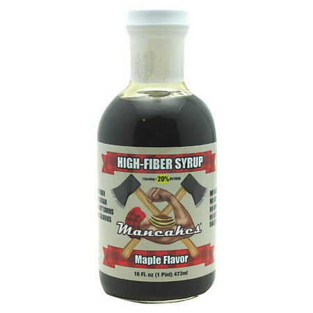 Mancakes High-Fiber Syrup Maple - 16 Fl. oz (1 Pint) 473ml