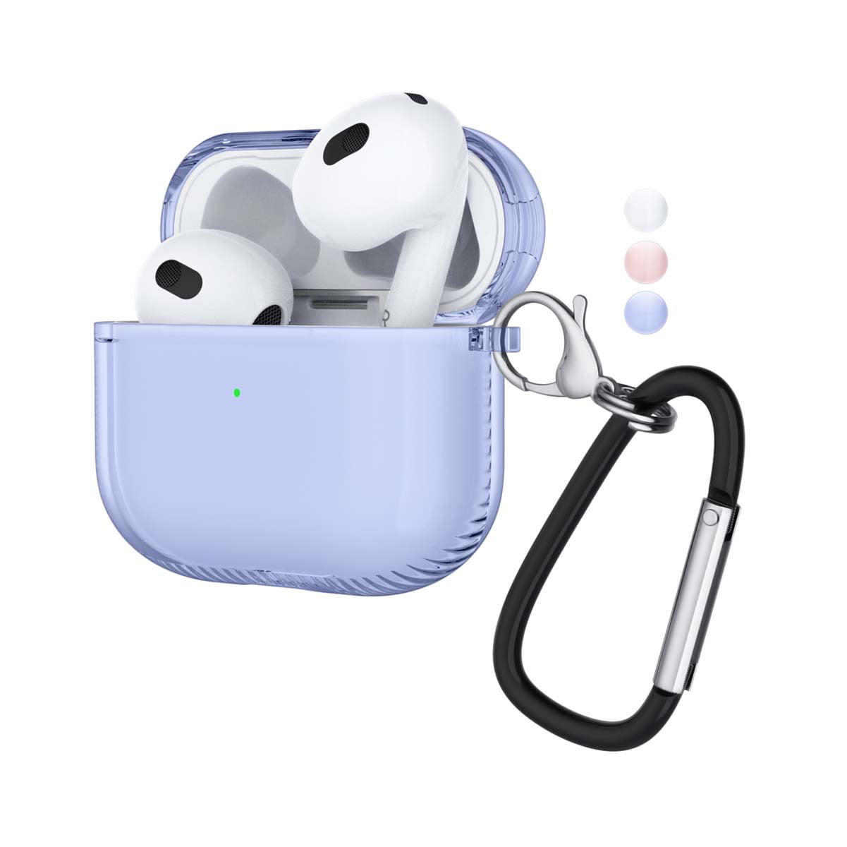 Airpods 3rd Generation Case Purple Hair Black Girl Shockproof Airpod 3 Case 2021 for Airpods 3rd Generation Charging Case 
