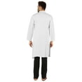 thumbnail image 4 of Atasi Indian Designer Kurta For Mens Party Wear Solid Color Ethnic Long Shirt, 4 of 7