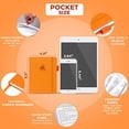 thumbnail image 2 of Libro contraseñas Clever Fox. Organizador direcciones y contraseñas en Internet. Cuaderno registros con pestañas alfabéticas. Diario pequeño tamaño bolsillo para inicios de sesión (Naranja), 2 of 3