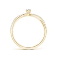 thumbnail image 2 of ANGARA Natural Diamond Twisted Shank Engagement Ring in 14K Yellow Gold for Women (Size-5x3mm| Color-G| Clarity-VS2) | April Birthstone, Anniversary, Jewelry Gift for Women | Natural Diamond Ring, 2 of 7