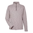 thumbnail image 4 of North End NE415 Men's Eclipse Jacquard Quarter-Zip Pullover-Burgundy Heather-4XL, 4 of 6