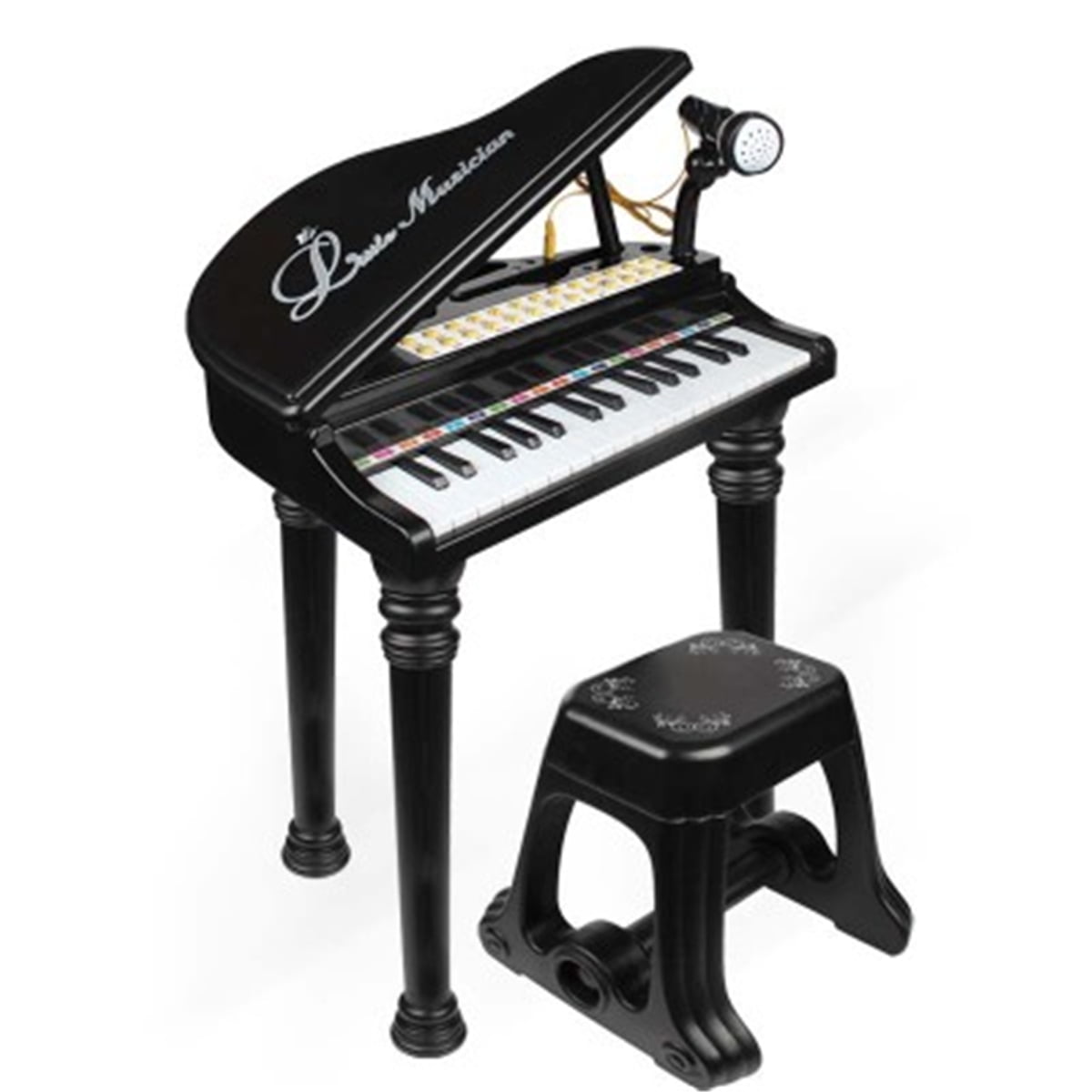 childs piano with stool