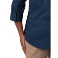 thumbnail image 4 of Lee Riders Women's Plus Size Quarter Sleeve Classic Button-Front Career Shirt, 4 of 4