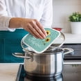 thumbnail image 4 of Sunflowers Pot Holders for Kitchen Heatproof Potholder, 3 Pack Modern Bee You Are My Sunshine Teal Green Hot Pads Multipurpose Oven Pads Cloth Potholders Trivet for Cooking Baking, 4 of 8