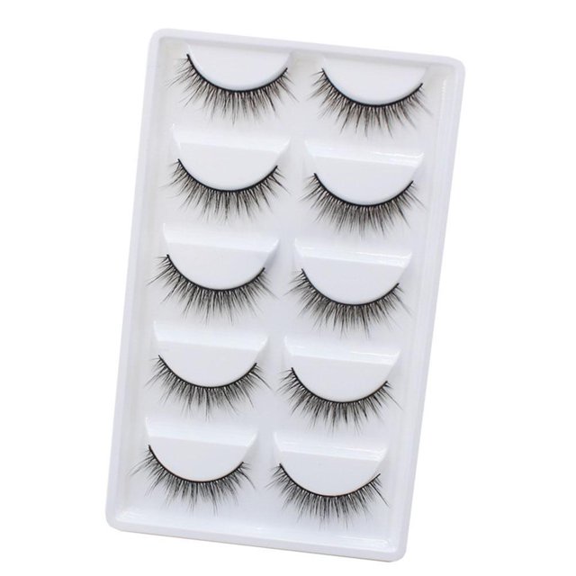 Pestañas Postizas 3D Pestañas Postizas Realistas Naturales Pestañas Postizas Reutilizables 5 Pares Vogacara CE005997-00