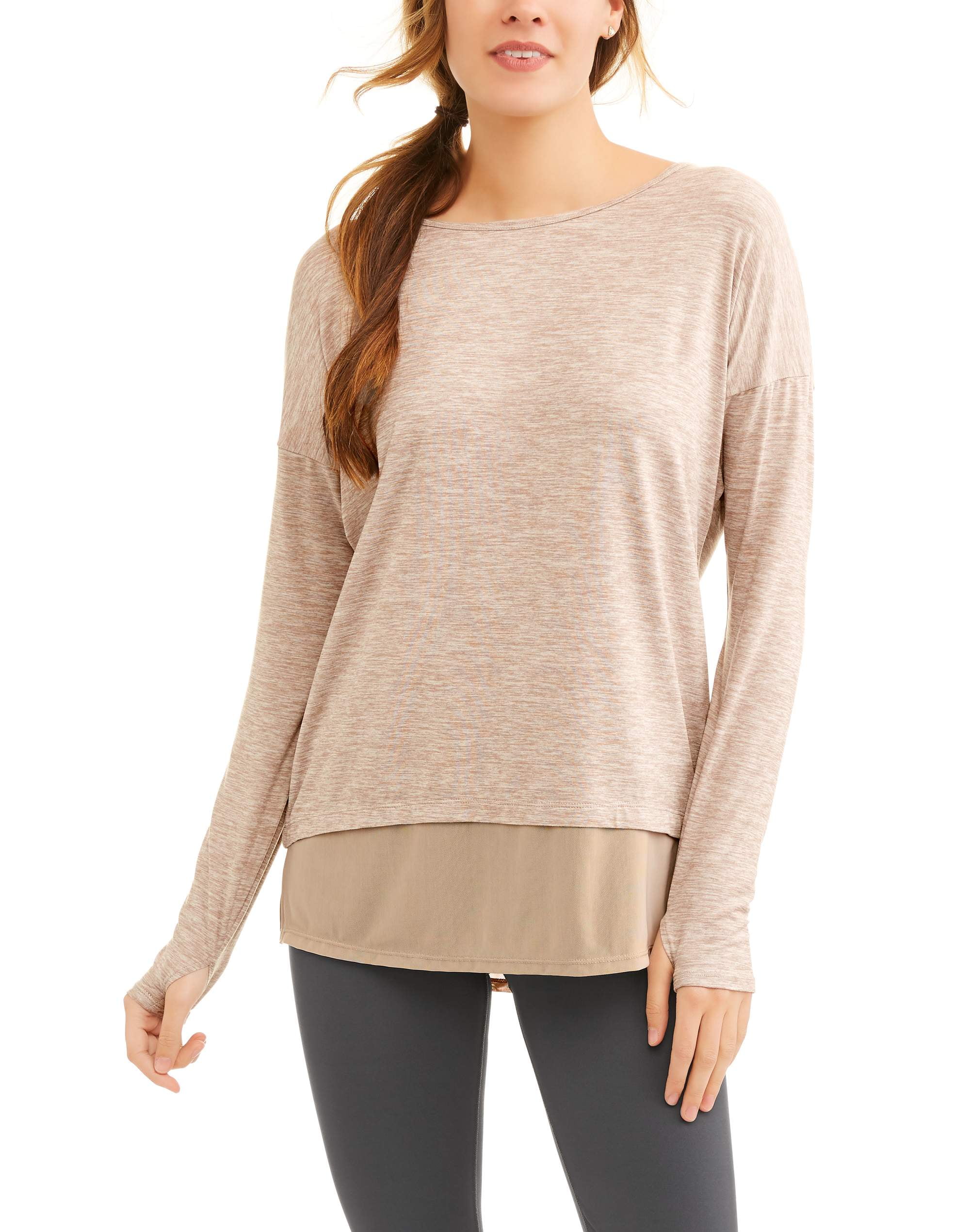 Danskin Now - Danskin Now Dn Yoga Top W/mesh - Walmart.com - Walmart.com