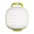 thumbnail image 1 of Matsuzay Rebanadora 3 en 1 de acero inoxidable para verduras, frutas, zanahorias, rallador Universal de larga duración, trituradora, hogar, Cocina y Comedor Verde Pequeño, 1 of 6