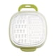 thumbnail image 1 of Inteprter Rebanadora 3 en 1 para verduras, frutas, patatas, zanahorias, rallador afilado, trituradora universal de larga duración, Cocina y Comedor Verde Pequeño, 1 of 6