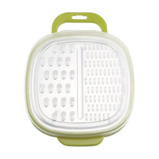 Inteprter Rebanadora 3 en 1 para verduras, frutas, patatas, zanahorias, rallador afilado, trituradora universal de larga duración, Cocina y Comedor Verde Pequeño