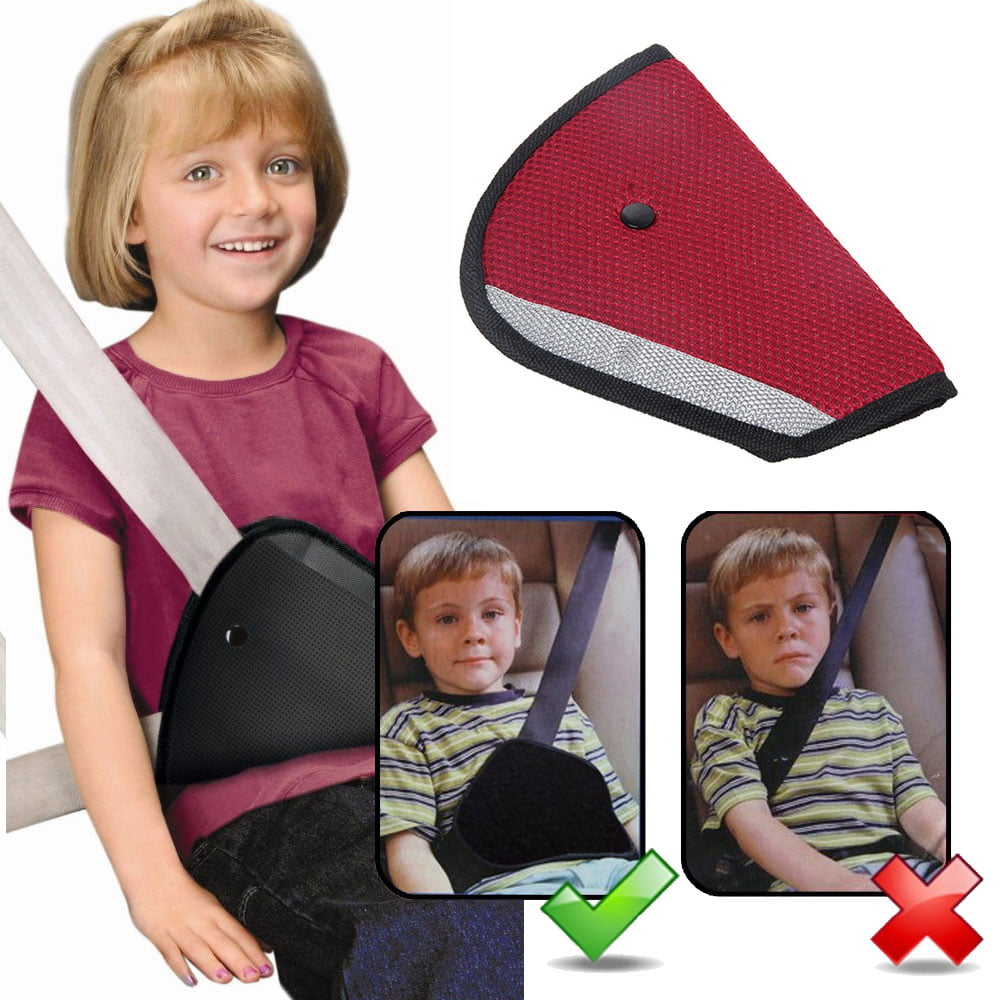 Child Safety Cover Harness Pad Triangle Comfortable Seat Belt Adjuster Fix Car 