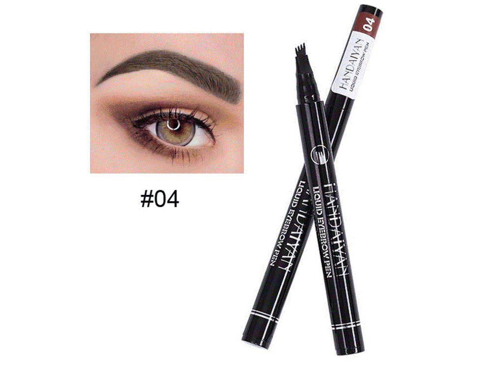 Microblading Tattoo Eyebrow Ink Pen Long Lasting 3D Fork Waterproof Pencil Brow
