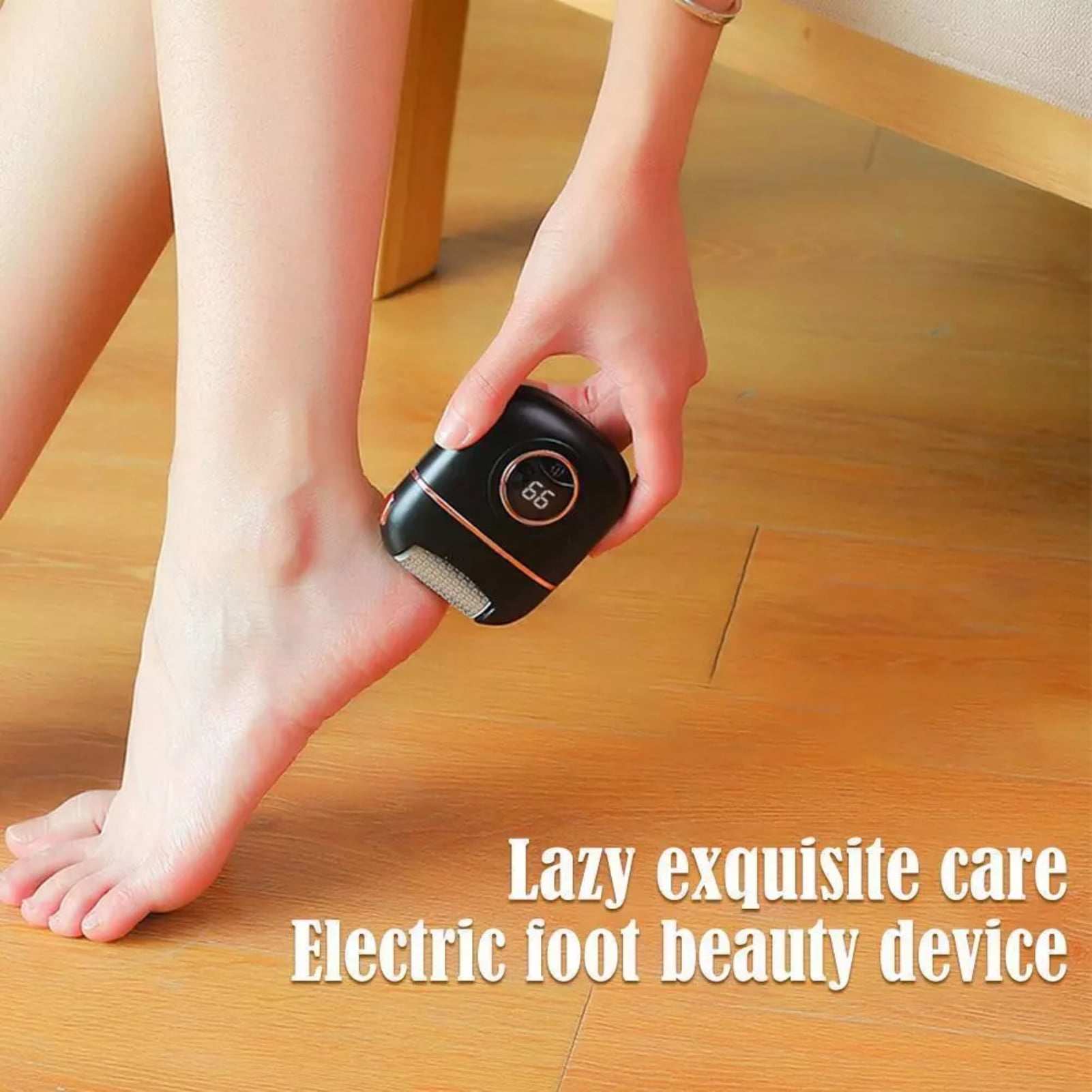 Foot exfoliating pedicure tools with digital display screen, foot exfoliator, suitable for removing dry cracks and dead skin, hard skin, and dry chapped skin on the heel of the foot.