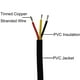 thumbnail image 3 of Cable de alimentación 20Awg Ul2464 Cable eléctrico trenzado Led rojo, negro y amarillo 3 conductores cobre estañado (2464-20Awg-3C- 25 pies), 3 of 5