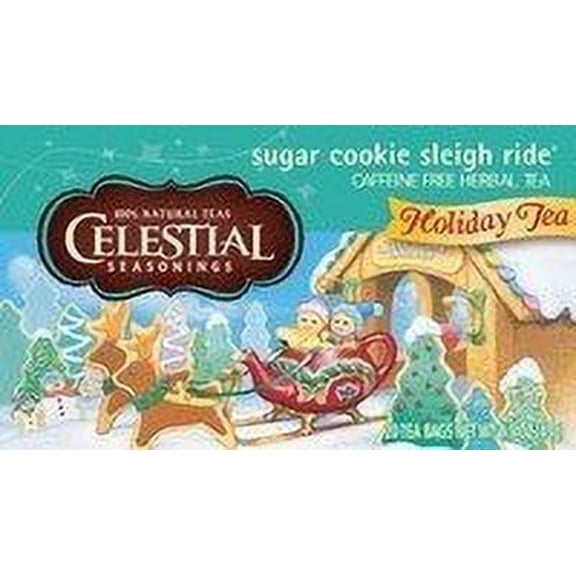 Celestial Seasonings Sugar Cookie Sleigh Ride Tea Bags, 20 ct