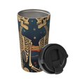 thumbnail image 2 of Balery Romantic Skeletons Under Moon Pattern Insulated Coffee Travel Mug Stainless Steel Vacuum Coffee Cup Leakproof with Screw Lid Coffee for Hot/Iced Beverage - 500ml, 2 of 8