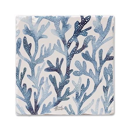 Thirstystone Ocean Coral Single Tumbled Tile Stone Coaster Create Your Own Set
