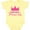 Banana Yellow, variant on Inktastic Birthday Princess, Crown, Stars - Pink Purple Girls Baby Bodysuit