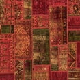 thumbnail image 1 of Ahgly Company Indoor Square Oriental Orange Modern Area Rugs, 3' Square, 1 of 4