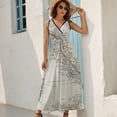 thumbnail image 7 of Vintage Map of Italy () Sleeveless Dress luxury woman party dress women's evening dresses prom dresses, 7 of 7