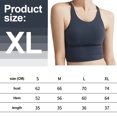 thumbnail image 2 of Ropa interior deportiva para mujer con almohadilla extraíble Chaleco de entrenamiento de ropa interior de yoga con cordones y espalda cruzada sexy - Gris, 2 of 6