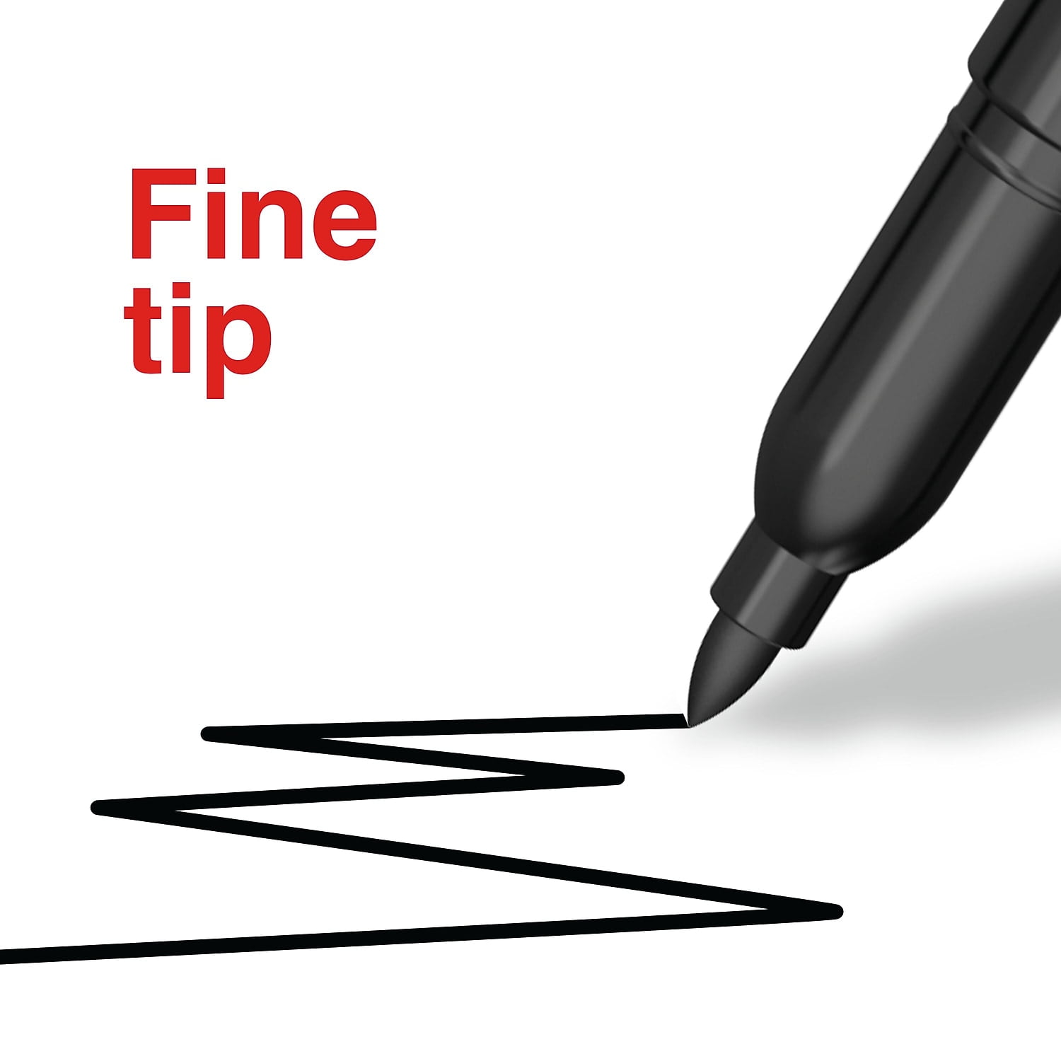 Staples Duramark Permanent Marker Fine Tip Black 36/Pack (ST62949)