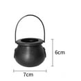 thumbnail image 2 of Gallickan Halloween Mini Cauldron Set, 4 Pieces Witch Theme Decor, Indoor Party Supplies, Festive Table Centerpiece, Multicolor, 2 of 6