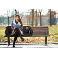 thumbnail image 7 of Oversized Stadium Seats with Back Support, Bleacher Seats, Stadium Chairs with Back and Cushion, Floor Chair, Foldable, Thick Padding (One Black), 7 of 7