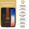thumbnail image 7 of Case Yard Wooden Case for iPhone-XS-Max Soft TPU Silicone cover Slim Fit Shockproof Wood Protective Phone Cover for Girls Boys Men and Women Supports Wireless Charging Electro Guitar Design, 7 of 7
