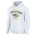 thumbnail image 2 of Men's Starter White Nashville Predators  Logo Pullover Hoodie, 2 of 3