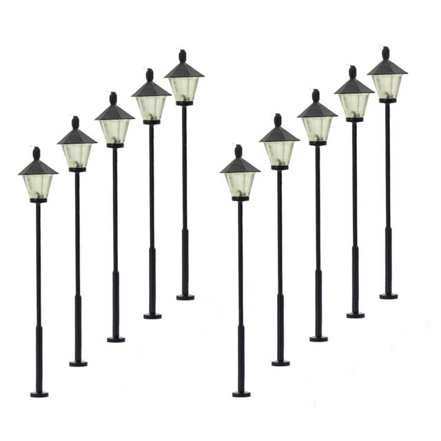 Farolas LED modelo Railway, escala HO, 10 unidades, 12 V