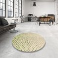thumbnail image 4 of Ahgly Company Machine Washable Indoor Square Transitional Pale Golden Rod Gold Area Rugs, 4' Square, 4 of 7