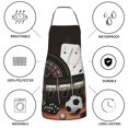thumbnail image 6 of Pofeuu Casino And Sports Print Aprons with Pockets, Cute Aprons for Kitchen, Cooking, Server, Barber, Chef Apron, 6 of 7