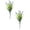 Purple B, variant on 2 Pcs Artificial Flowers for Outdoor Plants Fake Lavender Plastic Faux Monkey Grass for Verandah Window Garden Office Patio Front Porch UV Resistant for Planter, 13.77 Inch, Purple A