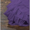 thumbnail image 4 of D.N.G. BEDDINGS 3 Piece 100% Egyptian Cotton Circle Ruffle Comforter Set, 550 GSM Filled Microfiber - Full/Queen Size, Purple Color - 800 Thread Count, 4 of 5