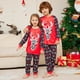 thumbnail image 3 of Christmas Moose Print Mother Father Kids Matching Outfits Baby Dog Rompers Cute Soft Sleepwear Full Sleeve Top+Trousers Pajamas, 3 of 3