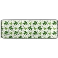 thumbnail image 5 of Dreamtimes Clover Leaves Pattern Hallway Runner Rug 2'x6' Kitchen Rug with Rubber Backing St Patrick Hearts Non Slip Entryway Rug Runner Washable Soft Area Rug for Hallway Bedroom Kitchen Decor, 5 of 6