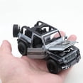thumbnail image 1 of Vehículo todoterreno Wrangler convertible 1/36, metal fundido a presión, juguete para niño, cuatro puertas que se pueden abrir, función extraíble,plata convertible, 1 of 7