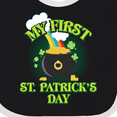 thumbnail image 4 of Inktastic My First St. Patrick's Day Boys or Girls Baby Bib, 4 of 4