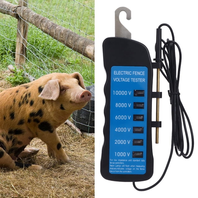 Electric Fence , Wide Application ABS Copper Portable Fences Voltage Meter for Farm