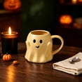 thumbnail image 6 of Gecau Halloween Themed Ghost Shape Mug Weird Drinking Cup Ceramic Ideal Decor for Halloween Party Home Must Have Gift 450ml, 6 of 6