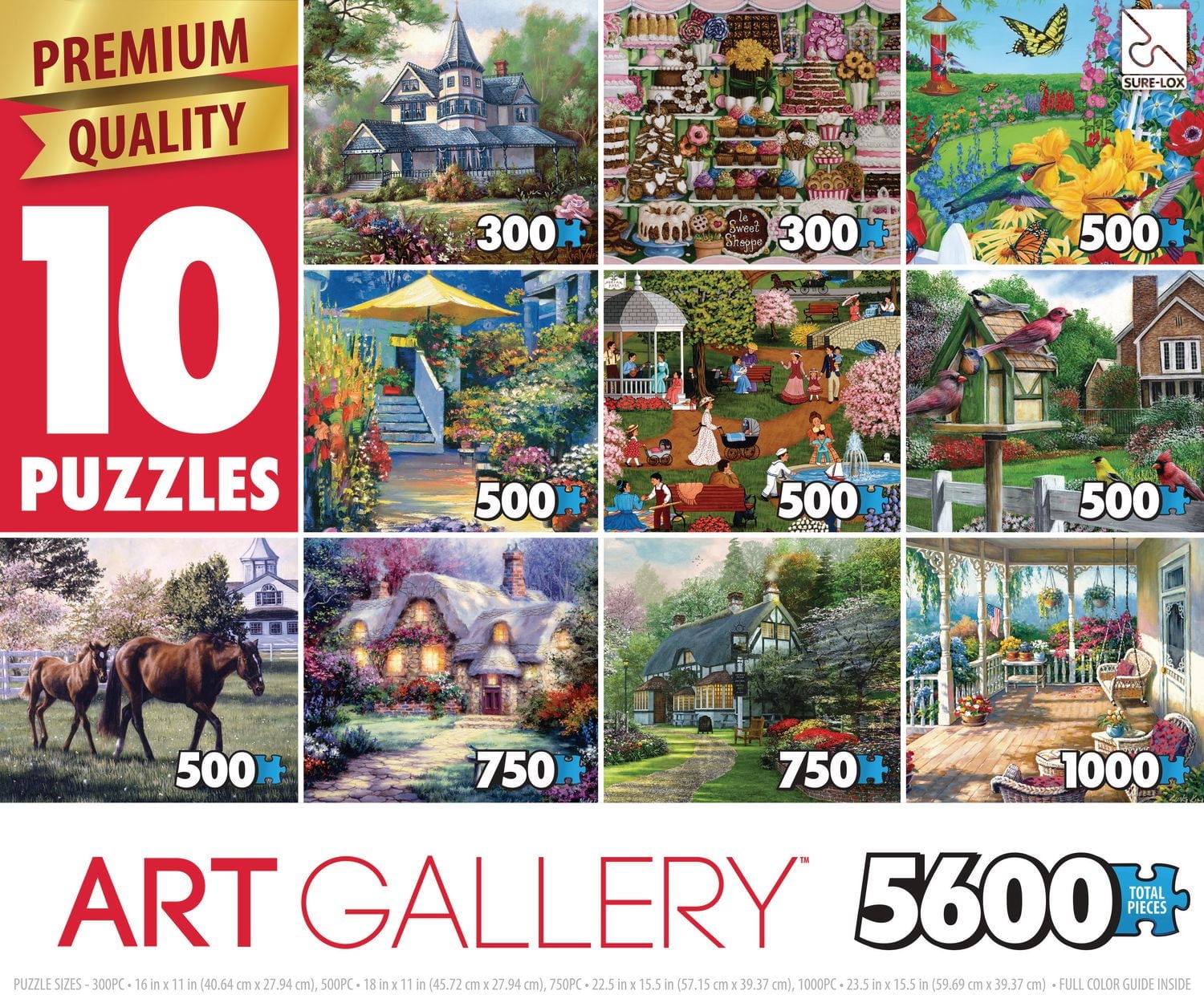 Sure-Lox Art Gallery 10-in-1 Deluxe Puzzle Pack - Walmart.ca